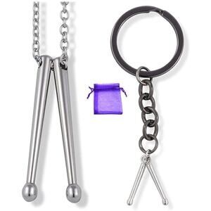 Drummer Necklace and Keychain - Drummer Gifts